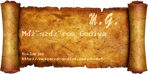 Mészáros Godiva névjegykártya